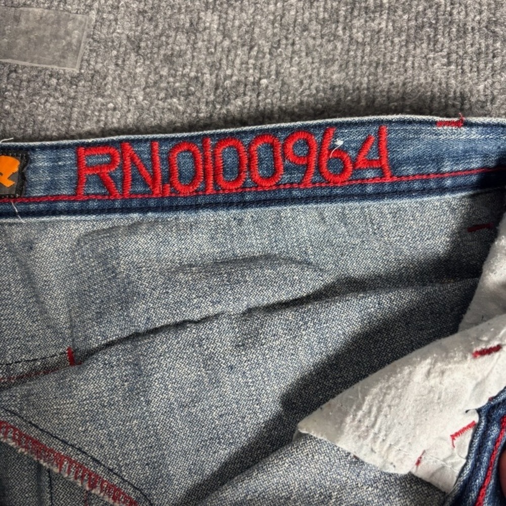 Akademiks Mens Jeans Size 40 Denim Blue RN100964 Straight‎ Fit Relaxed - Picture 6 of 16